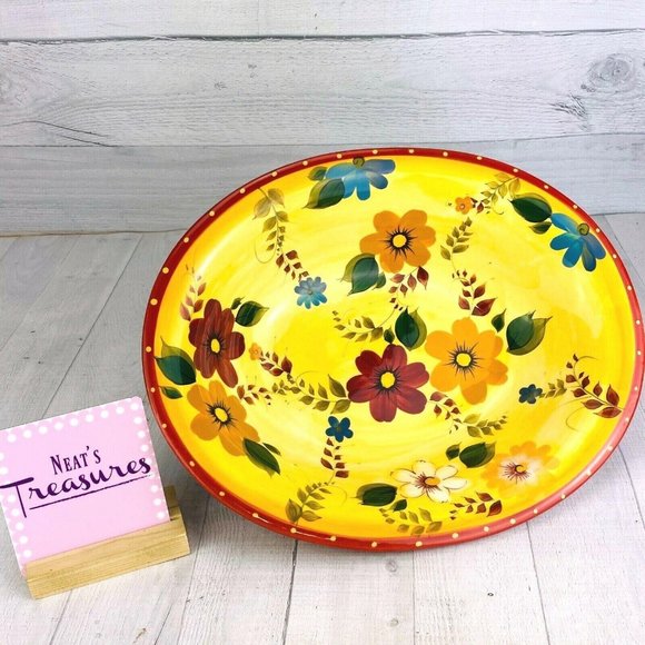 Oneida SUNSET BOUQUET Colorful Oval Serving Bowl